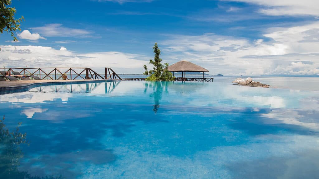 The infinity pool at Blue Zebra