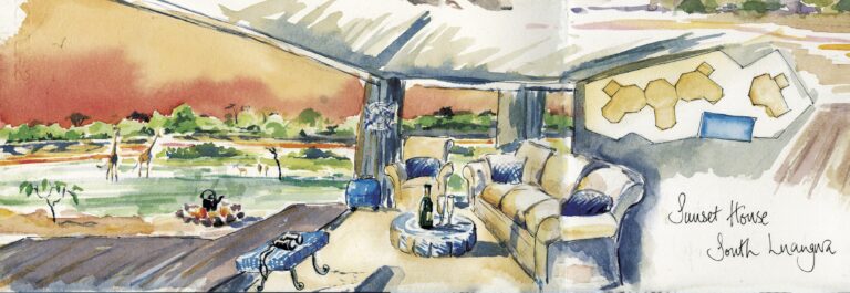 Artist impression of the view from Sunset House