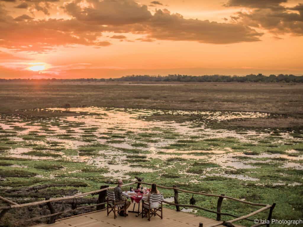 Kafunta River Lodge deck