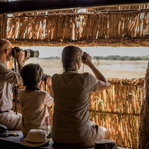 Photographic hide at Kafunta River Lodge