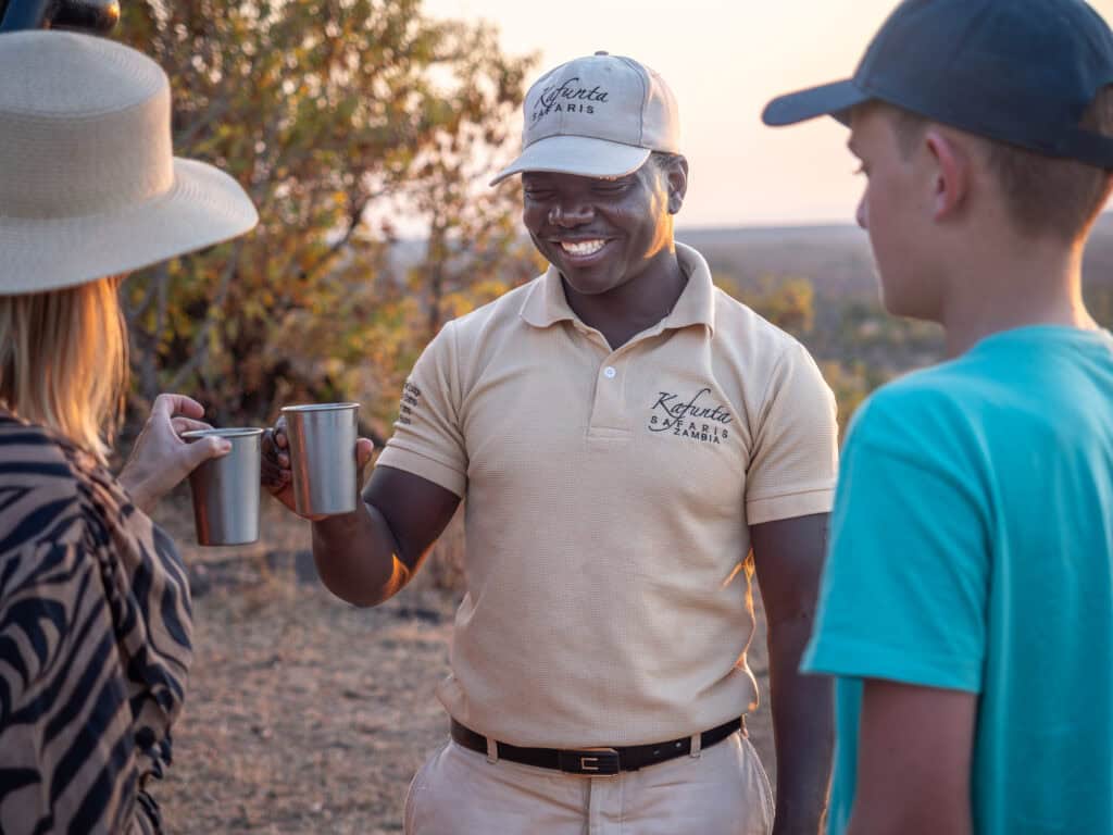 Smiling safari guide